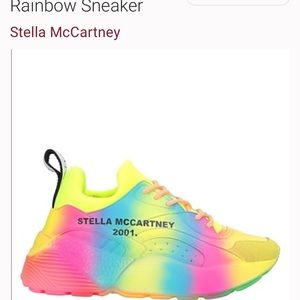 Stella McCartney Rainbow Eclipse Tie Dye Sneakers Size 39 Taylor Swift Lover